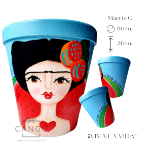 MACETA - Pintada a mano (G)