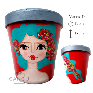 MACETA - Pintada a mano (P)