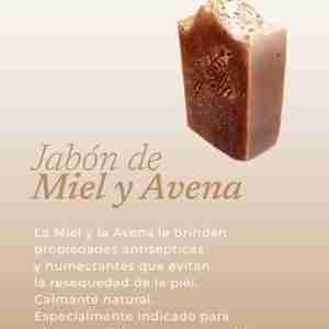 Jabón artesanal / natural - Miel y Avena / GALA