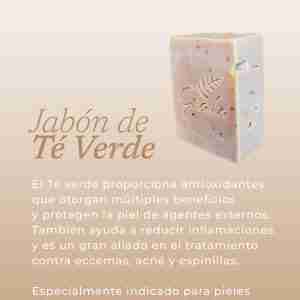Jabón artesanal / natural - Té verde / GALA