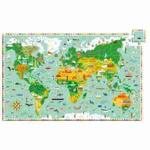 PUZZLE OBSERVACIÓN LA VUELTA AL MUNDO 200 PIEZAS / DJECO