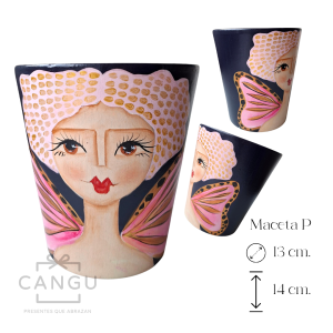 MACETA pintada a mano (M)